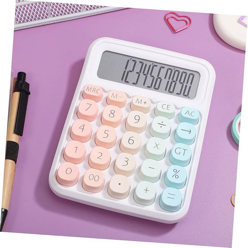 Pink Cute Aesthetic Office Calculator For Desk School And Work Use - Image 3